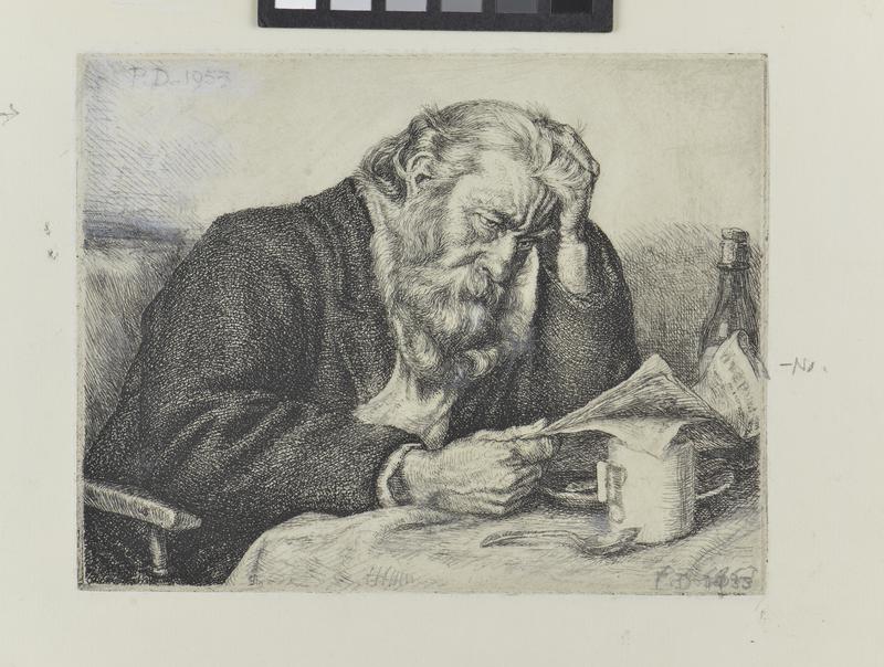 Old Man Reading I