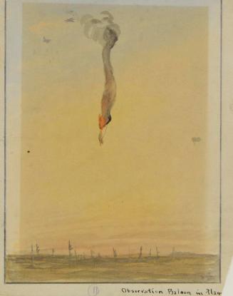 Observation Balloon in Flames