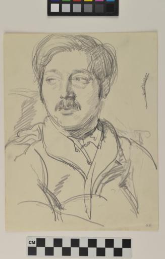 Oliver Drury in a Dressing Gown (Preliminary Drawing)