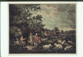 The Shepherds (after a painting by George Morland)