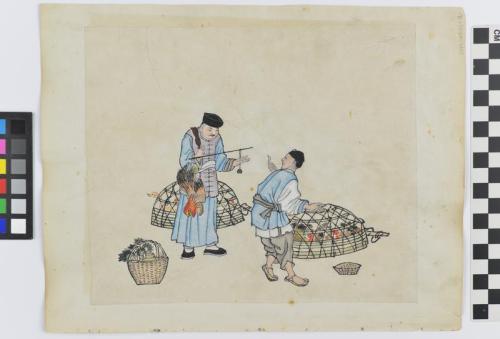 Untitled (Men with caged ducks and chickens) (Side A)
Soldiers (Side B)