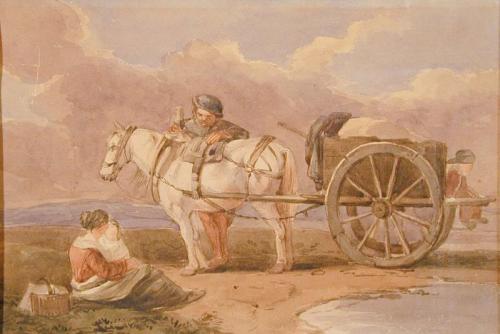 Wayfarers with Horse and Cart