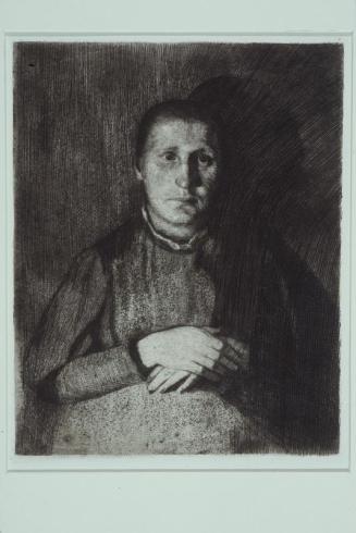 Woman with folded hands