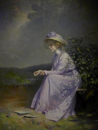 Lady in Violet (Portrait of Miss Enid Jackson)