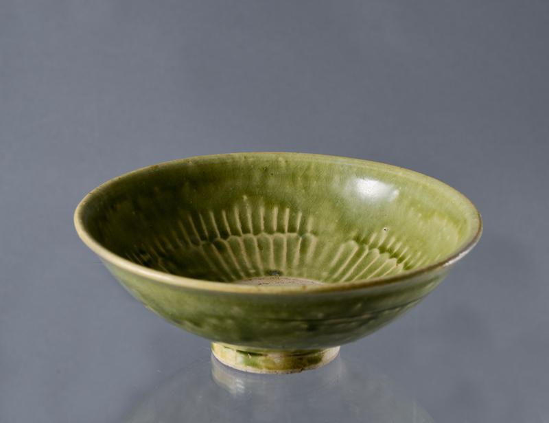 Green glazed bowl