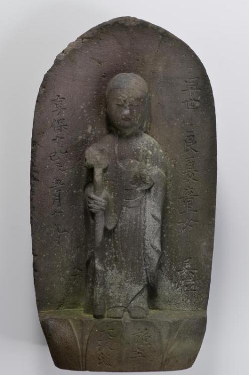 Tombstone with image of Jizo