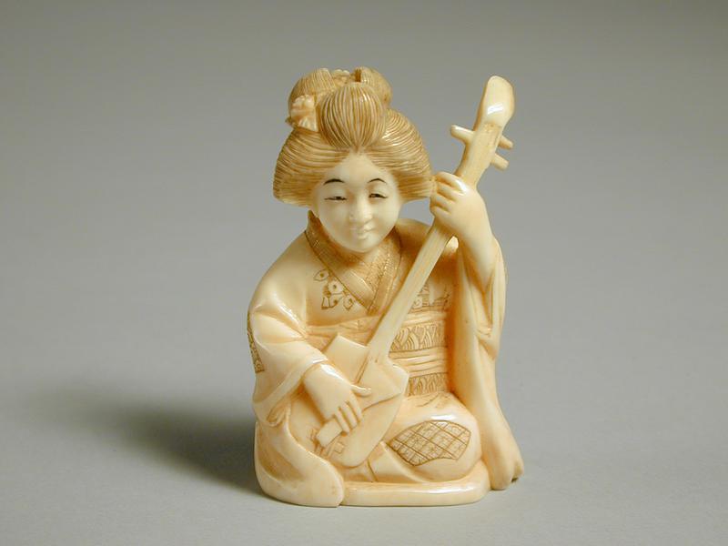 Woman Musician with Shamisen