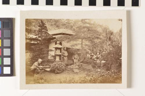 Untitled (Japanese family in garden)