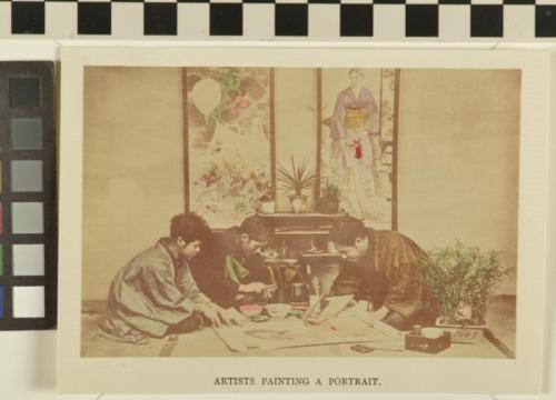 Untitled (Artists painting a portrait)