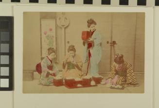 Untitled (Four ladies enjoying a meal)