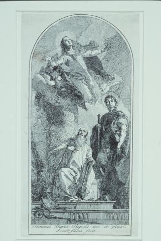 The Virgin, St. Anthony and St. George (after Joannes Bapta Tiepolo)
