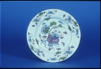 Plate with Vase and Flowers