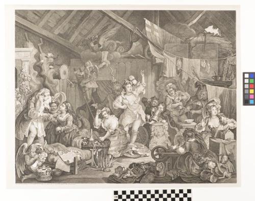 Strolling Actresses Dressing in a Barn