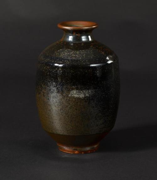 Oil spot temmoku bottle