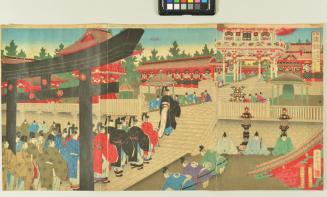 The Household of the Shogun Visiting the Shrine at Nikko