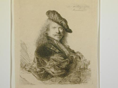 Copy of Rembrandt's "Self Portrait"