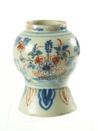 Baluster Shaped Jar with Oriental Landscape