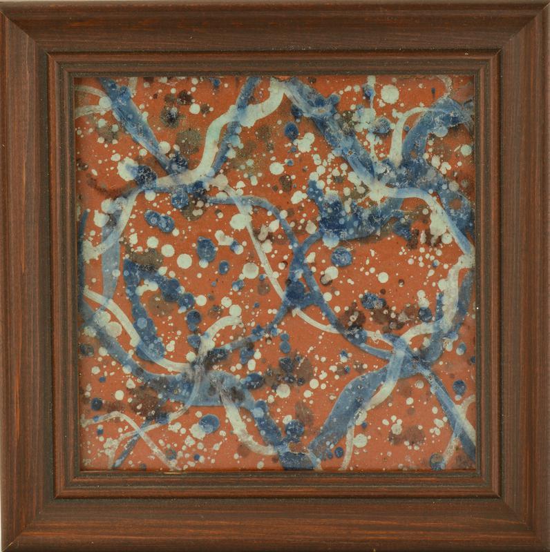 Tile with Marbelized Design