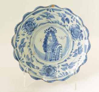 Dish with Portrait of King William of England (1699-1702)