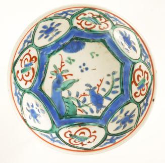 Arita Plate with Bird and Floral Motif