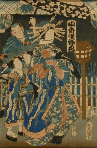 Yoshiwara Beauty with three Attendants