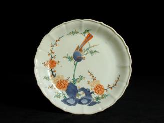 Plate with Bird on Bamboo Stalk Motif