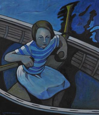 Blue Girl in Boat