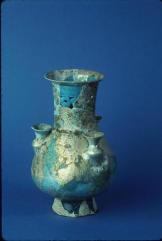 Gurgan Vase with Iridescent Blue Glaze