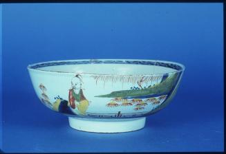 Bowl with Chinese Boy in an Oriental Garden
