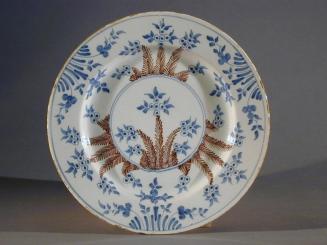 Plate with Fern and Floral Motif