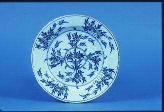 Plate in Mimosa Pattern