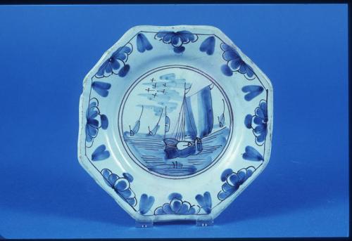 Plate with Ship Motif