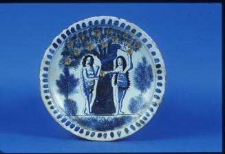 Charger Depicting Adam & Eve