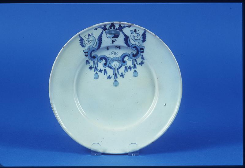 Plate with Cartouche Decoration