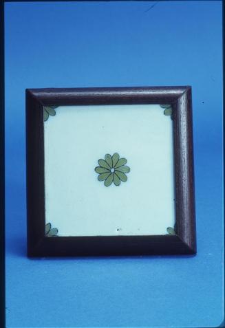 Tile with Stylized Flower