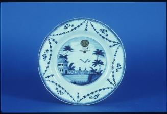 Plate with Hot Air Balloon Motif