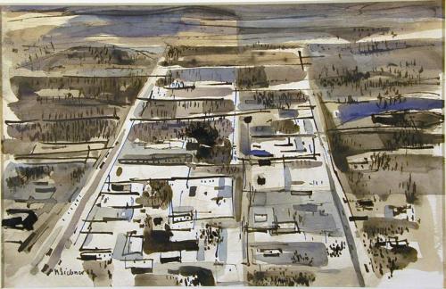 Untitled (Aerial View of Town)