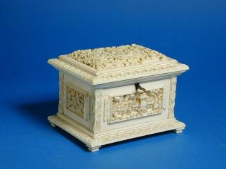 Ivory Casket with Sewing Utensils