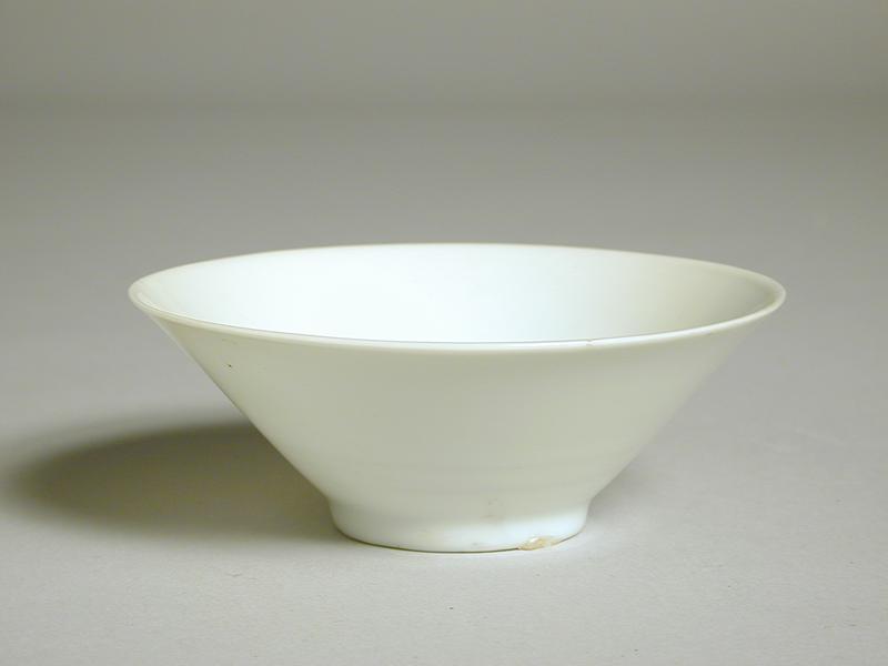 Small White Bowl with Double Incised Rings