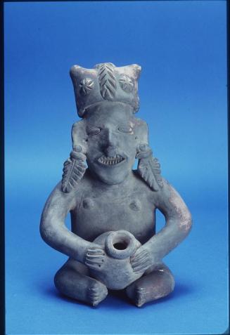 Pre-Columbian Seated Male Figure