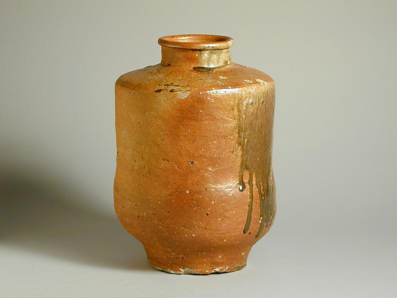 Shigaraki Ware Jar with Natural Ash Glaze