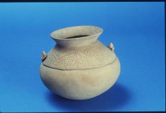 Central American Pot with Applied Monkey Forms