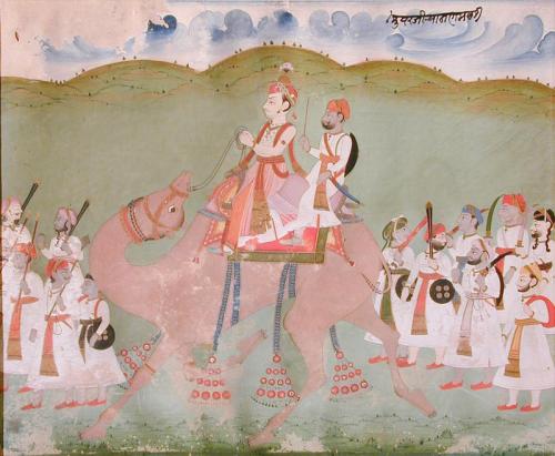 Prince Chananmalji Riding a Camel
