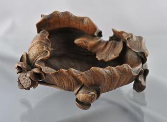 Bamboo Bowl in Shape of a Lotus Leaf
