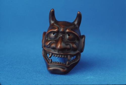 Netsuke in the shape of a Hannya, Female Demon Mask