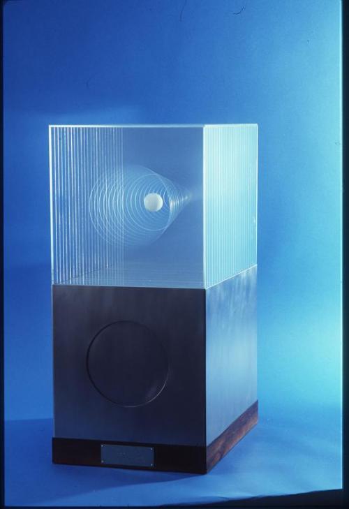 Untitled Construction (Ping Pong Ball in Plexiglass)