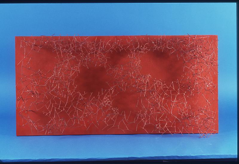 Untitled (Bent Wire Shapes on Wood Base)