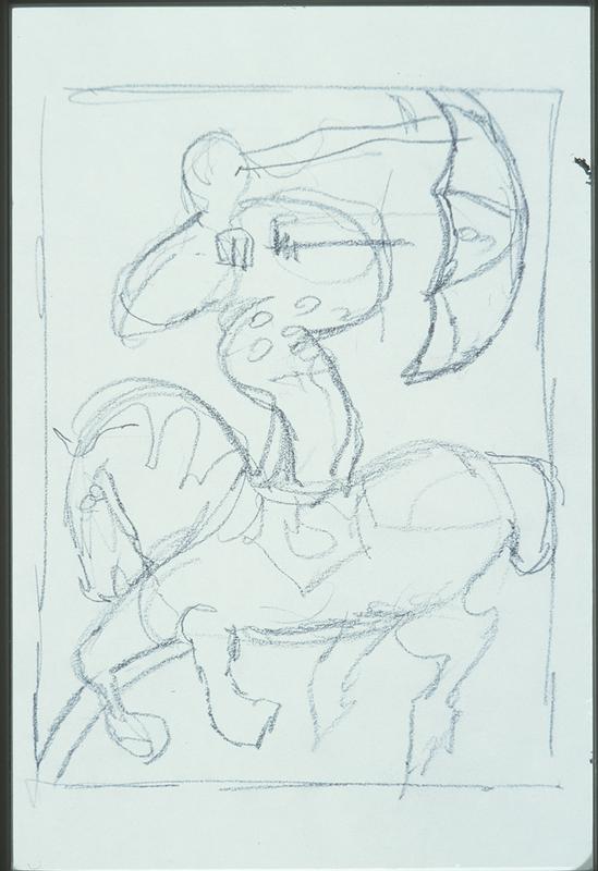 Sketch for Equestrian Act: The Circus Series