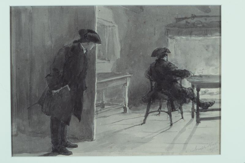 Interior Scene with Two Men
