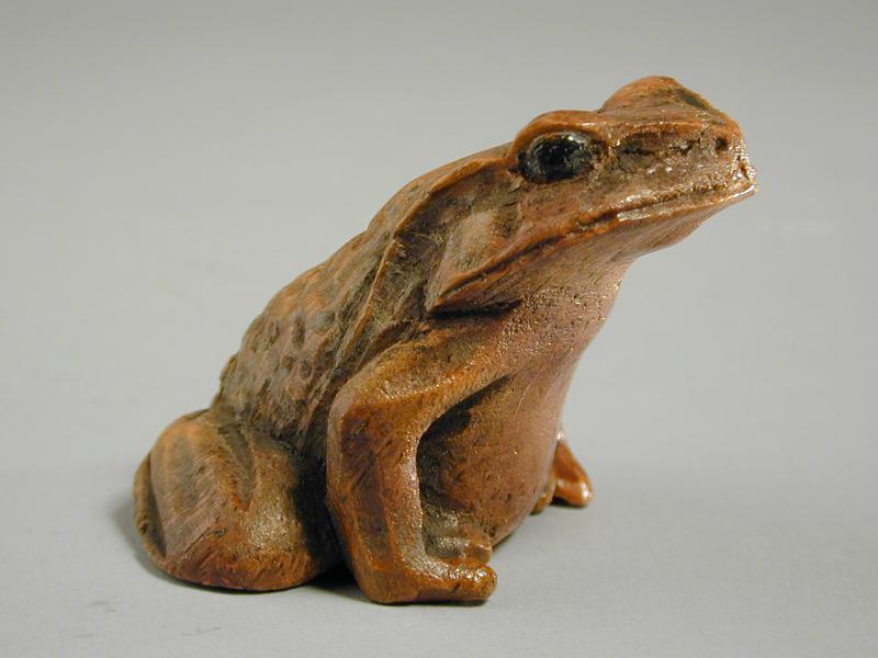 Netsuke shaped like a Frog